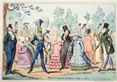 Monstrosities of 1819 & 1820 by George Cruikshank